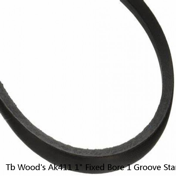 Tb Wood's Ak411 1" Fixed Bore 1 Groove Standard V-Belt Pulley 3.95 In Od