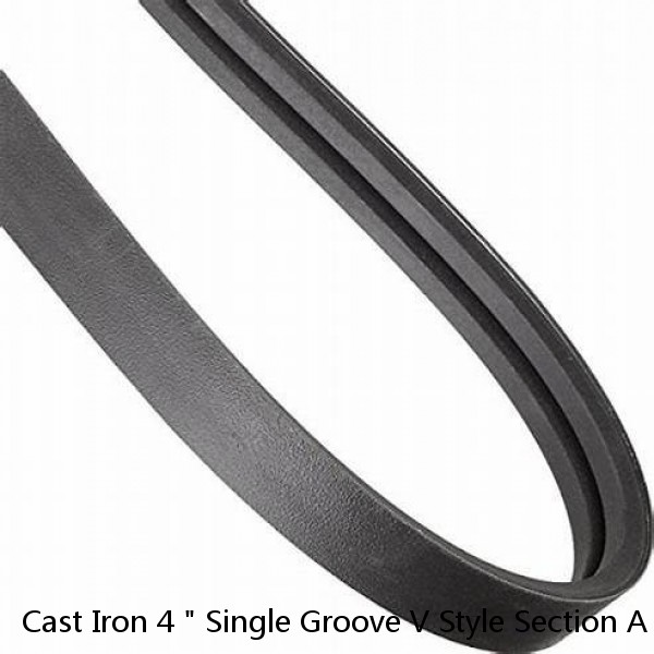 Cast Iron 4 " Single Groove V Style Section A Belt 4L for 7/8 " Shaft Pulley #1 image